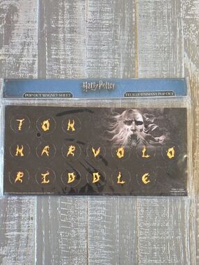 Harry Potter "Tom Marvolo Riddle" Pop Out Magnet Sheet, Loot Crate